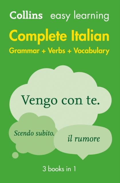 Easy Learning Italian Complete Grammar, Verbs and Vocabulary (3 books in 1) : Trusted Support for Learning Popular Titles HarperCollins Publishers