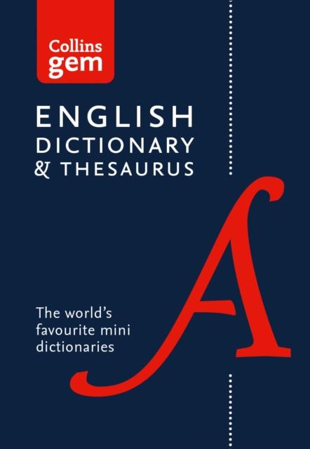 English Gem Dictionary and Thesaurus : The World's Favourite Mini Dictionaries Popular Titles HarperCollins Publishers