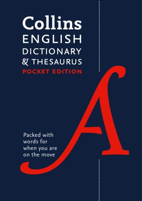 English Pocket Dictionary and Thesaurus : The Perfect Portable Dictionary and Thesaurus Popular Titles HarperCollins Publishers