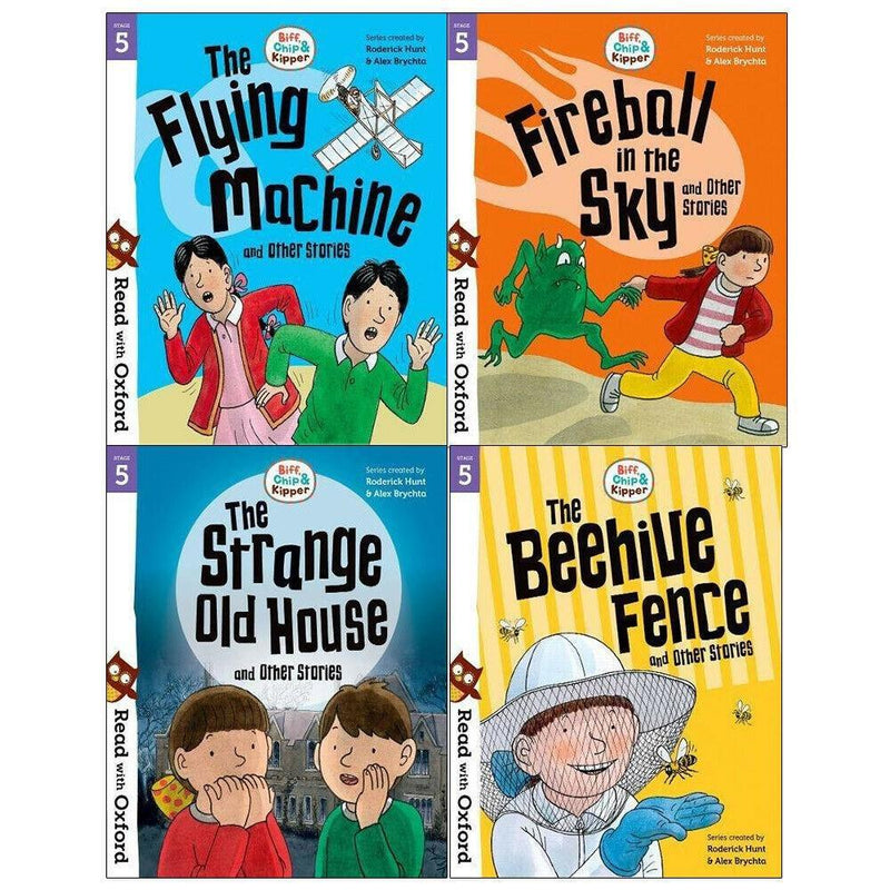 Read with Oxford: Biff, Chip and Kipper 4 Book Collection (Stage 5) - Paperback - Roderick Hunt & Alex Brychta Oxford University Press