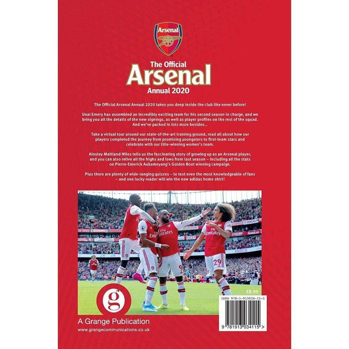 The Official Arsenal FC Annual 2020 - Hardback - Josh James Grange Communications Ltd