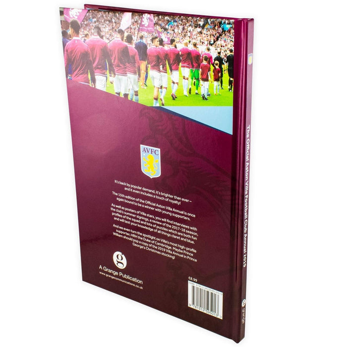 The Official Aston Villa Annual 2019 - Hardback - Rob Bishop Grange Communications Ltd