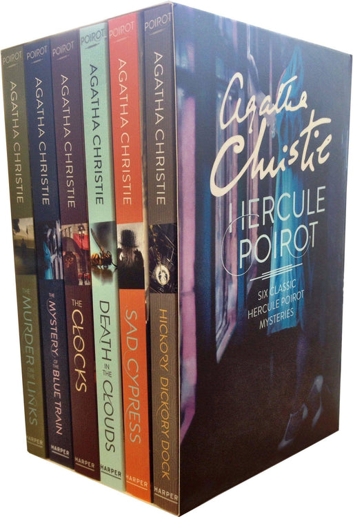 Agatha Christie Hercule Poirot Classic Mysteries 6 Books - Adult - Detective Fiction Genre - Paperback Young Adult Harper Collins