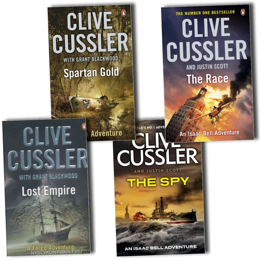 Clive Cussler Fargo Adventure & Isaac Bell Adventure 4 Book Collection - Adult - Paperback Young Adult Penguin