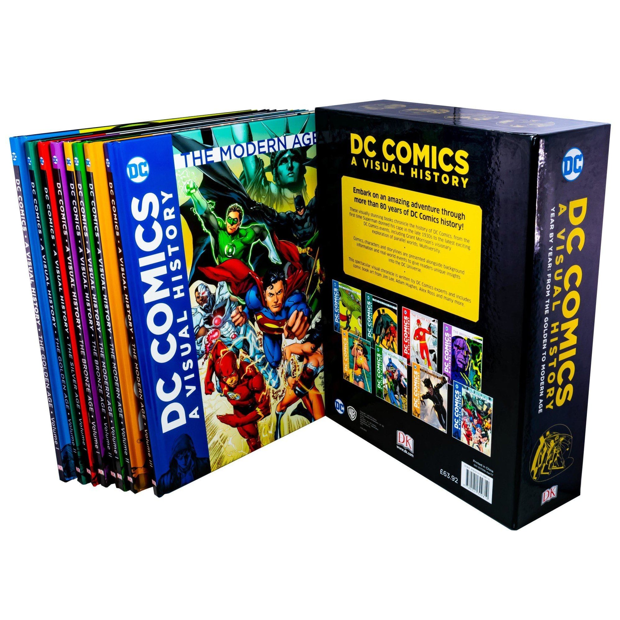 DC Comics A Visual History 8 Books Box Set - Ages 9-14 - Hardback ...