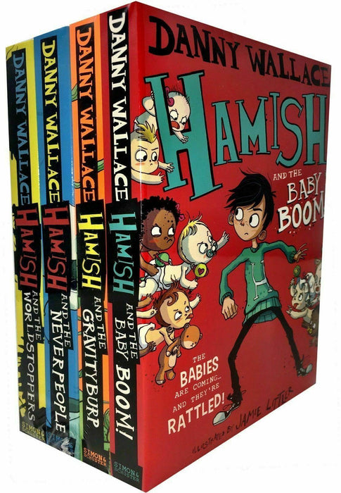 Hamish Series 4 Books Collection Set - Adult - Paperback - Danny Wallace Young Adult Simon and Schuster