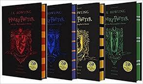 Harry Potter and the Philosophers Stone 4 Books Collection Set by J K Rowling - Slytherin, Ravenclaw, Gryffindor, Hufflepuff - Hardcover Young Adult Bloomsbury Publishing