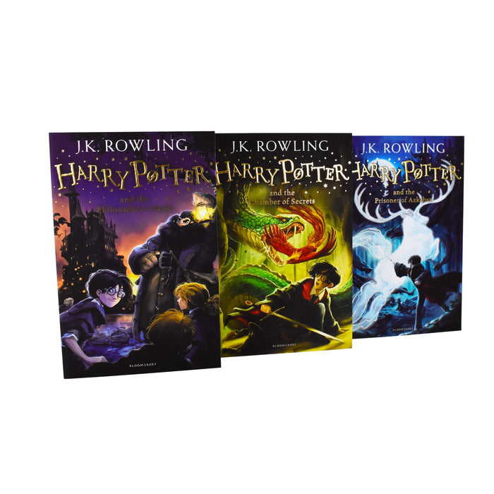Harry Potter Magical Adventure Begins 3 Books Box Set Collection - Young Adult - Paperback By J.K Rowling Young Adult Bloomsbury Childrens Books
