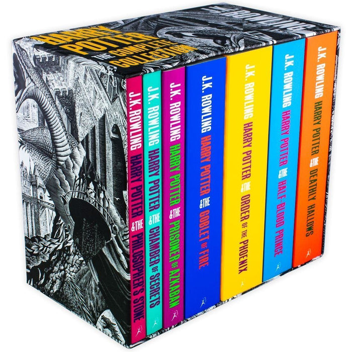 Harry Potter The Complete Collection (Black and White Case) - Young Adult - Paperback - J. K. Rowling Young Adult Bloomsbury Publishing