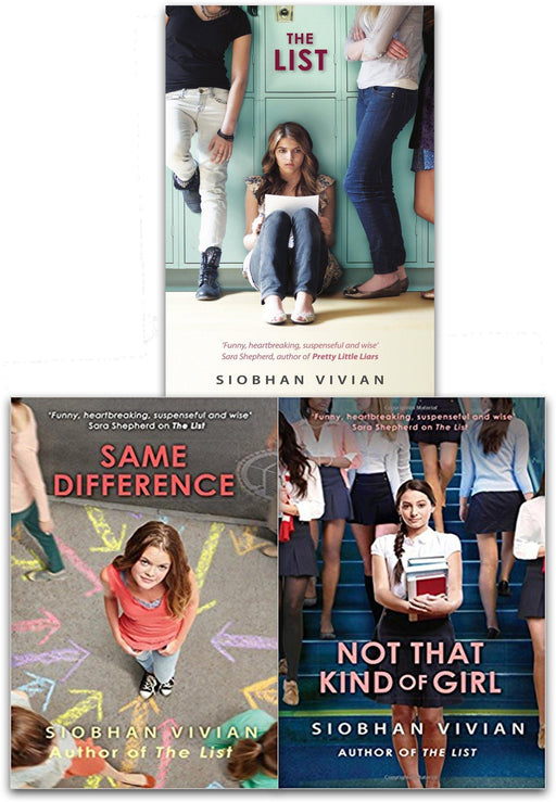 Siobhan Vivian Collection 3 Books Set (The List, Same Difference, Not That Kind Of Girl ) - Young Adult - Paperback Young Adult Mira Ink