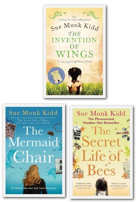 Sue Monk Kidd Collection 3 Books Set (The Invention of Wings, The Secret Life of Bees, The Mermaid Chair) - Adult - Paperback - Sue Monk Young Adult Tinder Press