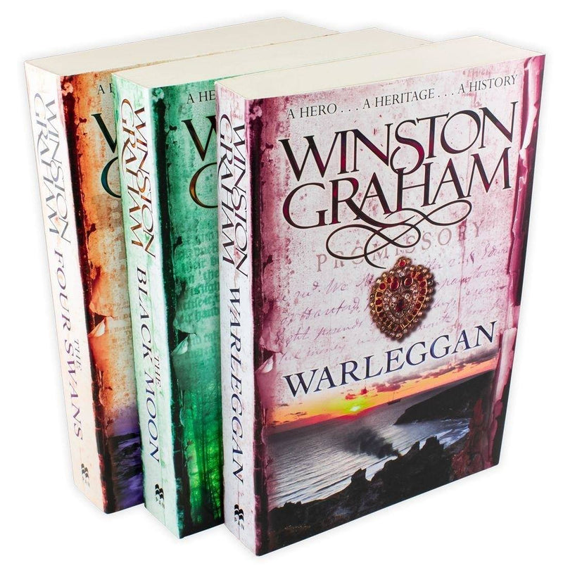 Winston Graham Poldark Series 3 Book Collection - Books 4-6 - Adult - Paperback Young Adult Pan Macmillan
